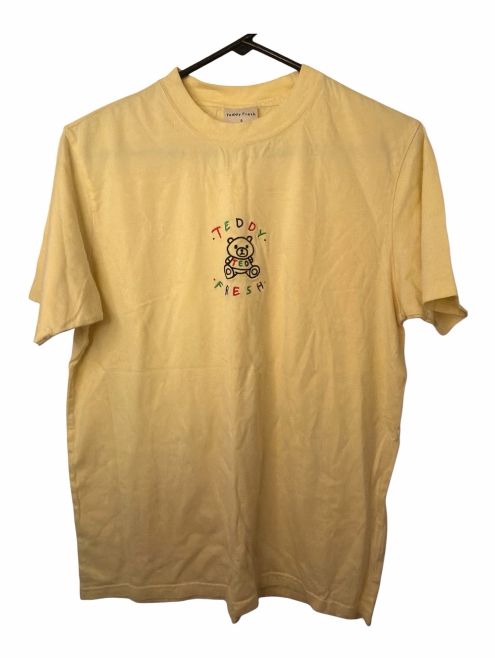 Teddy Fresh Pale Yellow Bear Logo Tee